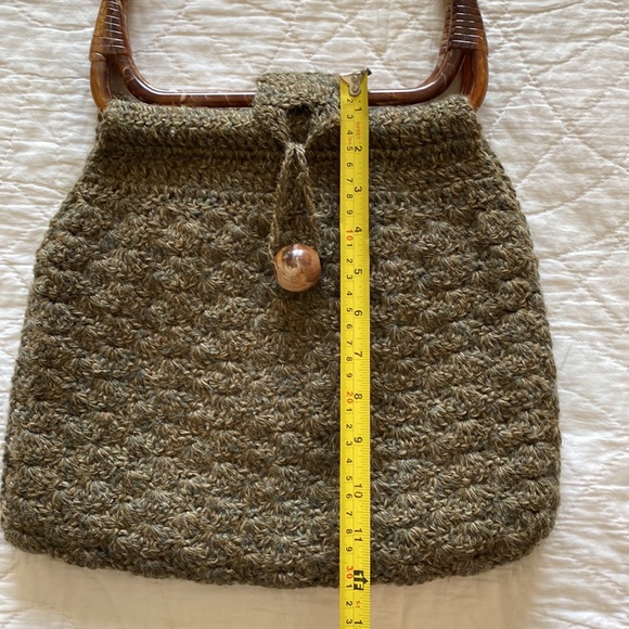 Vintage 70s Wool Hobo Bag - Picture 8 of 12